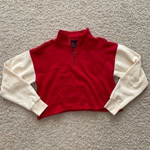 Forever 21 Cropped quarter-zip